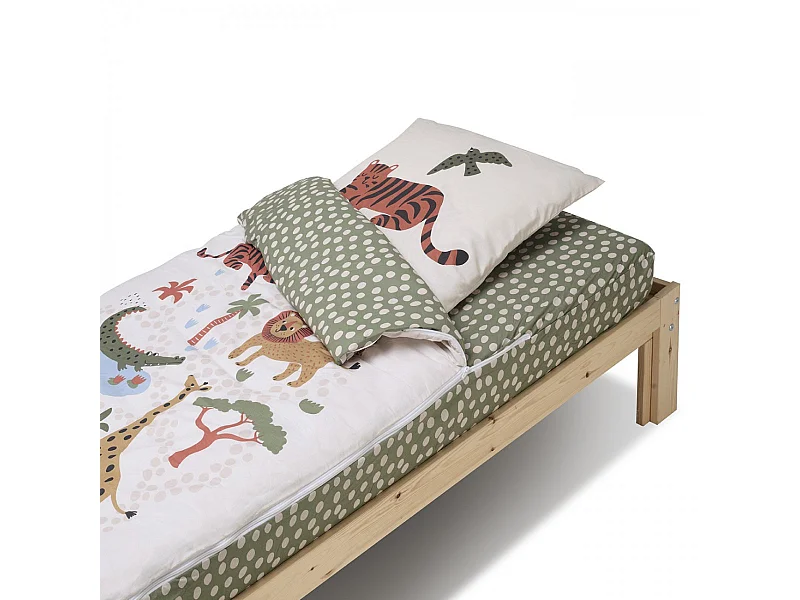Caradou® Jungle - Couchage enfant prêt à dormir 3 en 1 - 90x190cm