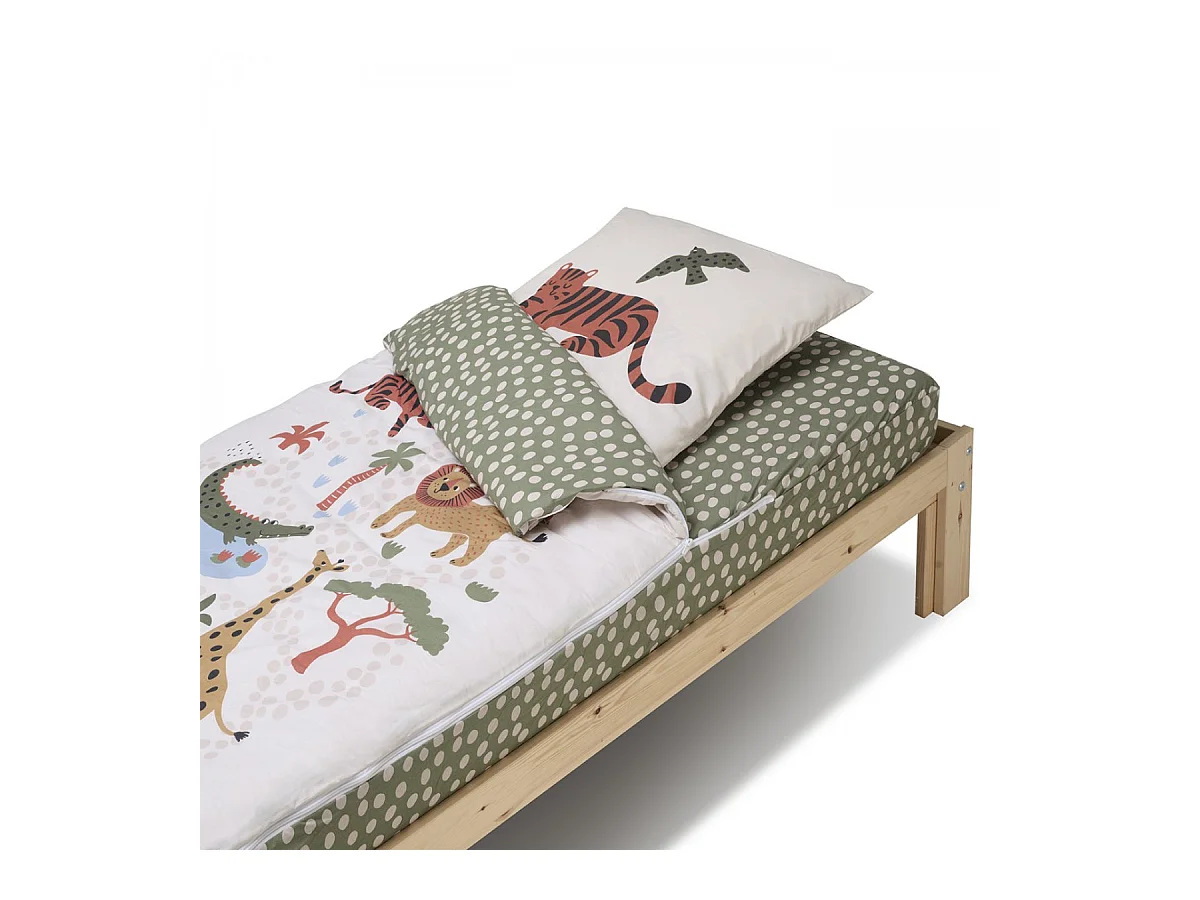Caradou® Jungle - Couchage enfant prêt à dormir 3 en 1 - 90x190cm