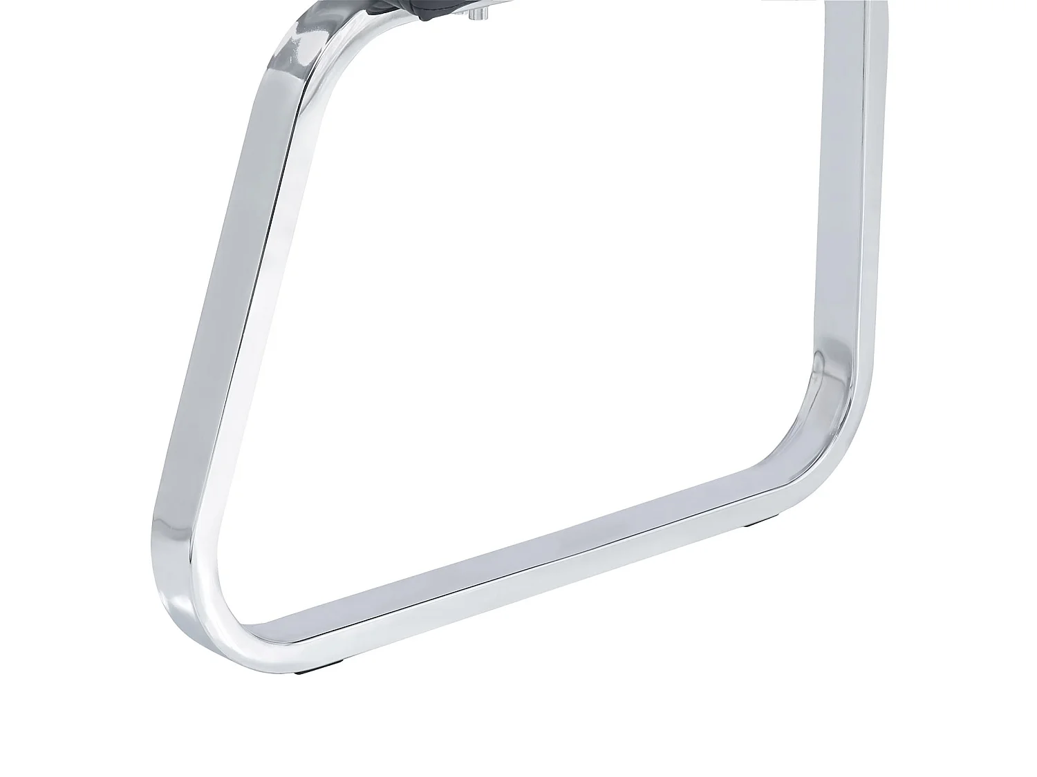 Banc design VILAS siège avec 3 places, banquette au piètement chromé et dossier au revêtement en tissu beige