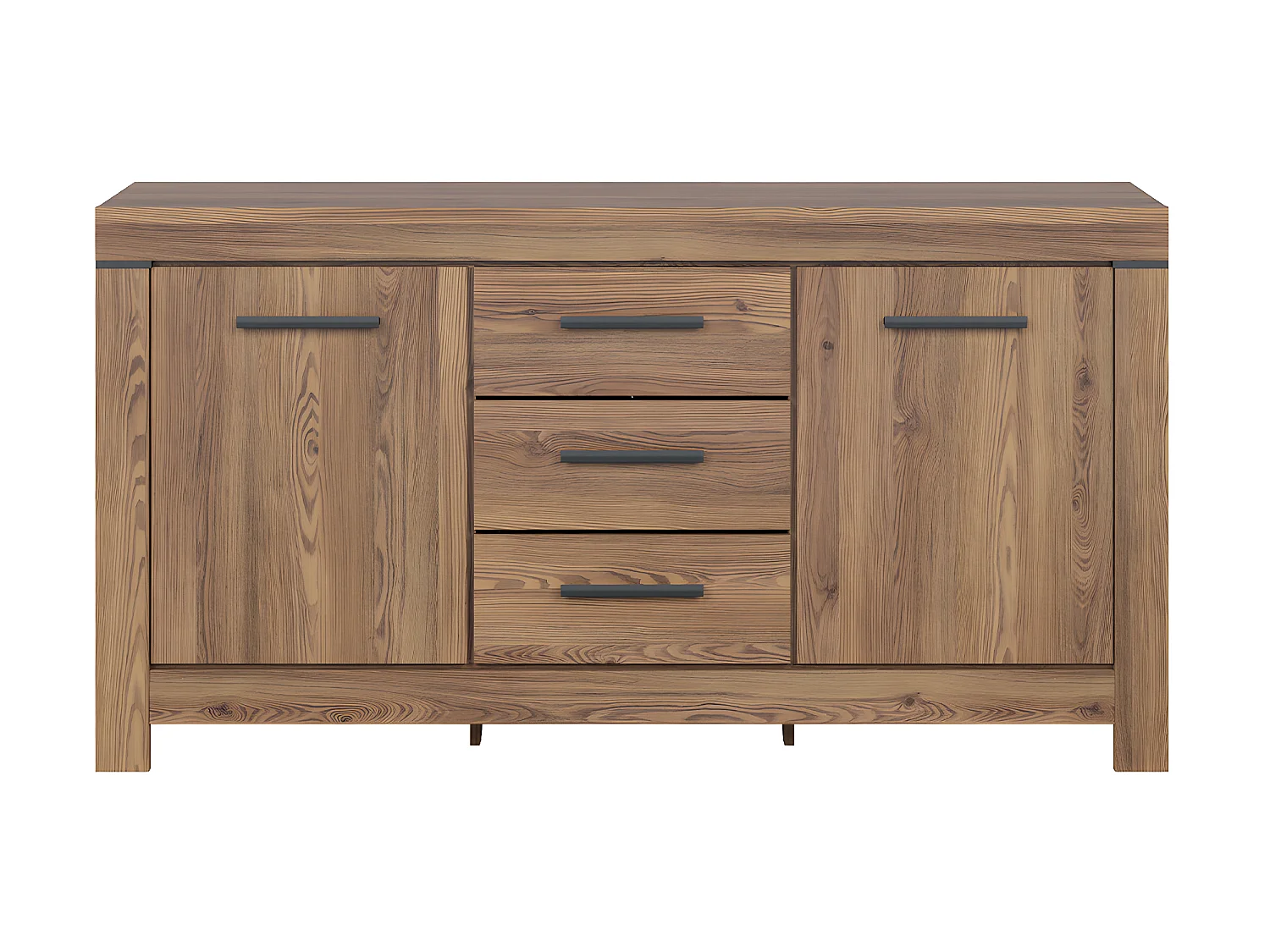 Aparador 2 portas 3 gavetas Adam madeira 85cm