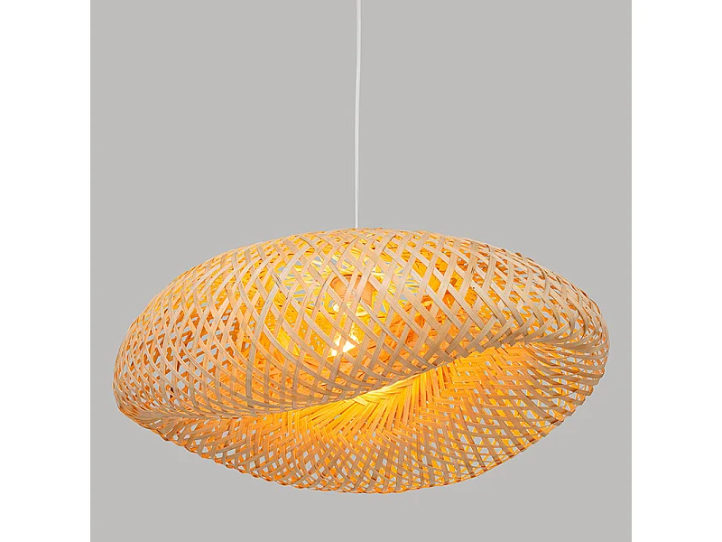 Luminaire Suspension en Bambou naturel L 51 cm