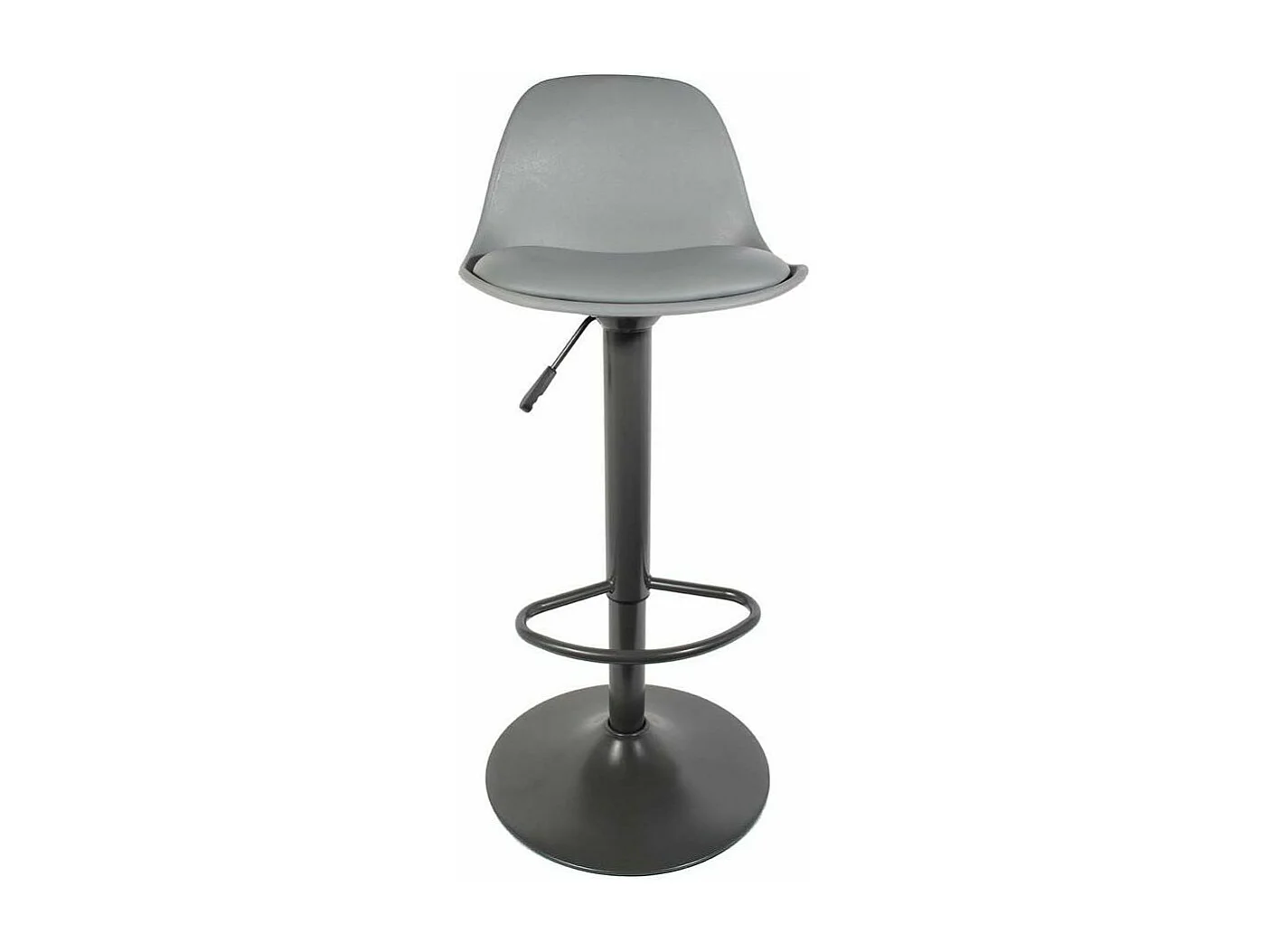 Tabouret de bar assise rembourrée Isak (Lot de 2) Gris
