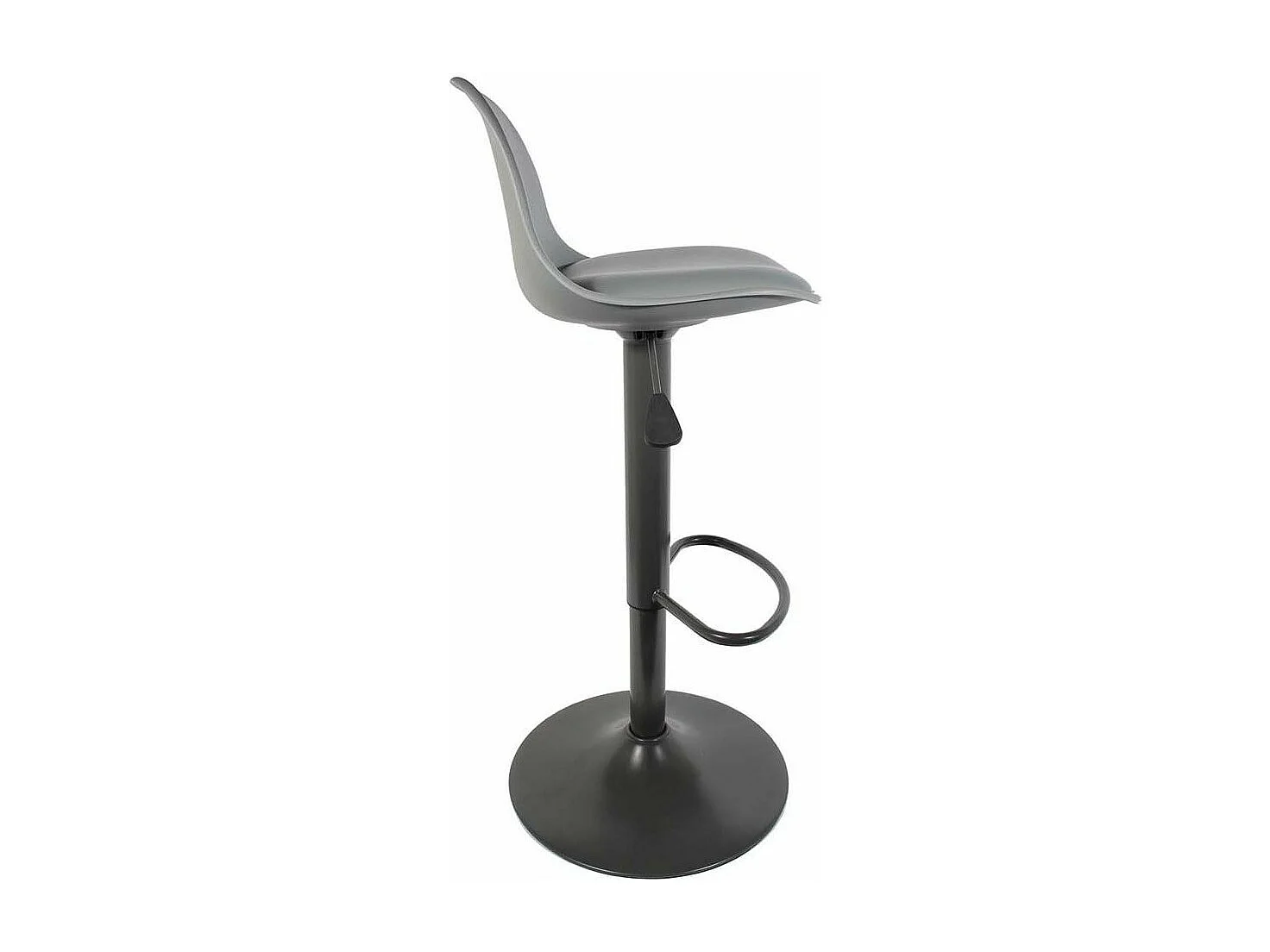 Tabouret de bar assise rembourrée Isak (Lot de 2) Gris