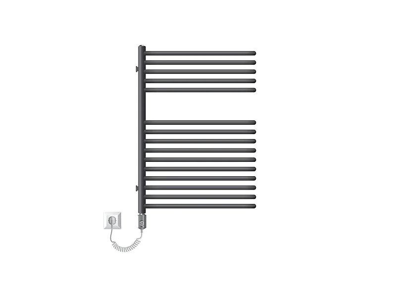 Radiateur Partition 500x800 mm anthracite moderne avec élément chauffant 300 W