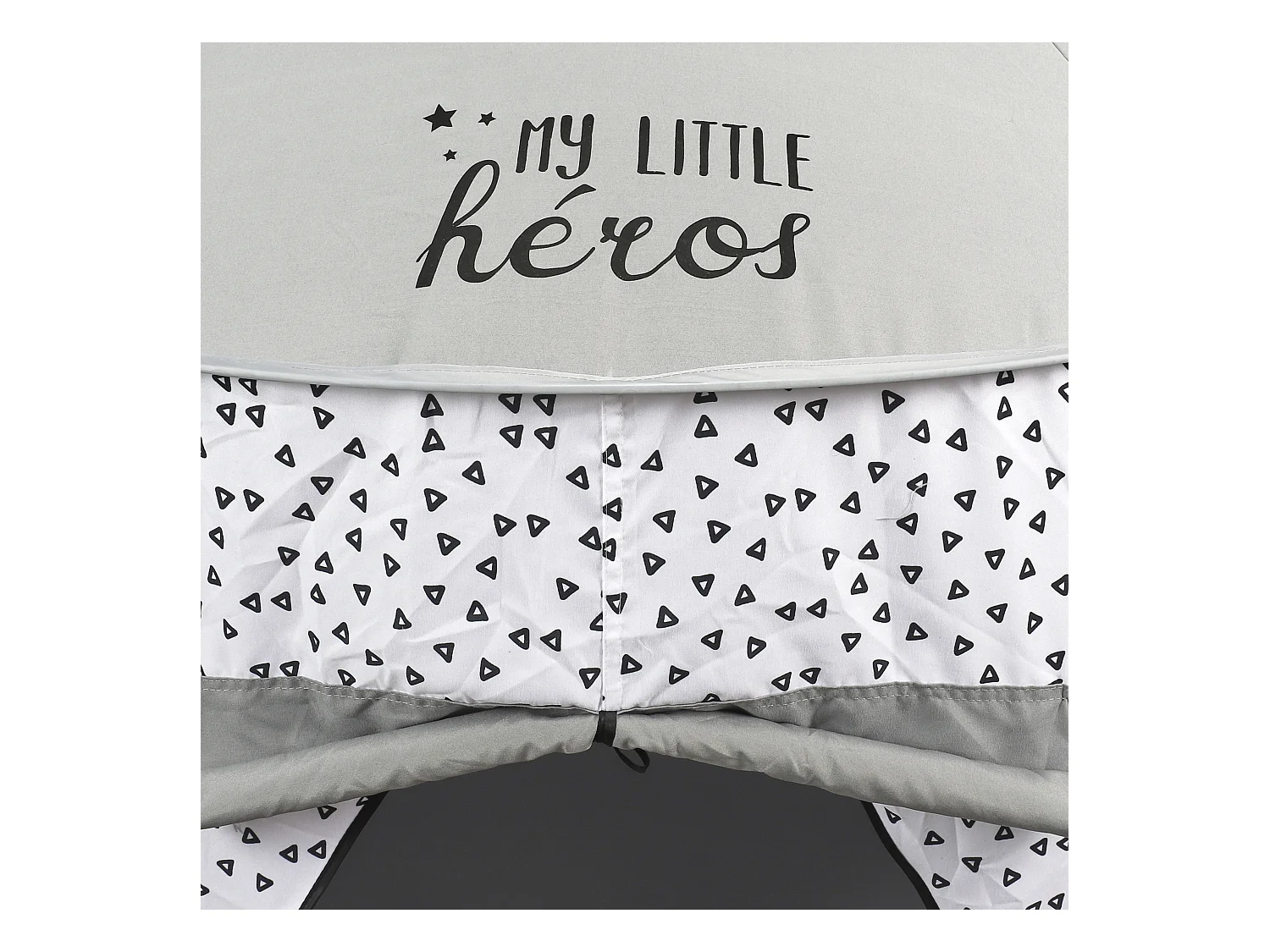 Tente Pop Up Grise 100x135cm Blanc, Gris, Noir