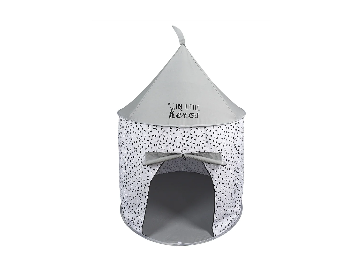 Tente Pop Up Grise 100x135cm Blanc, Gris, Noir