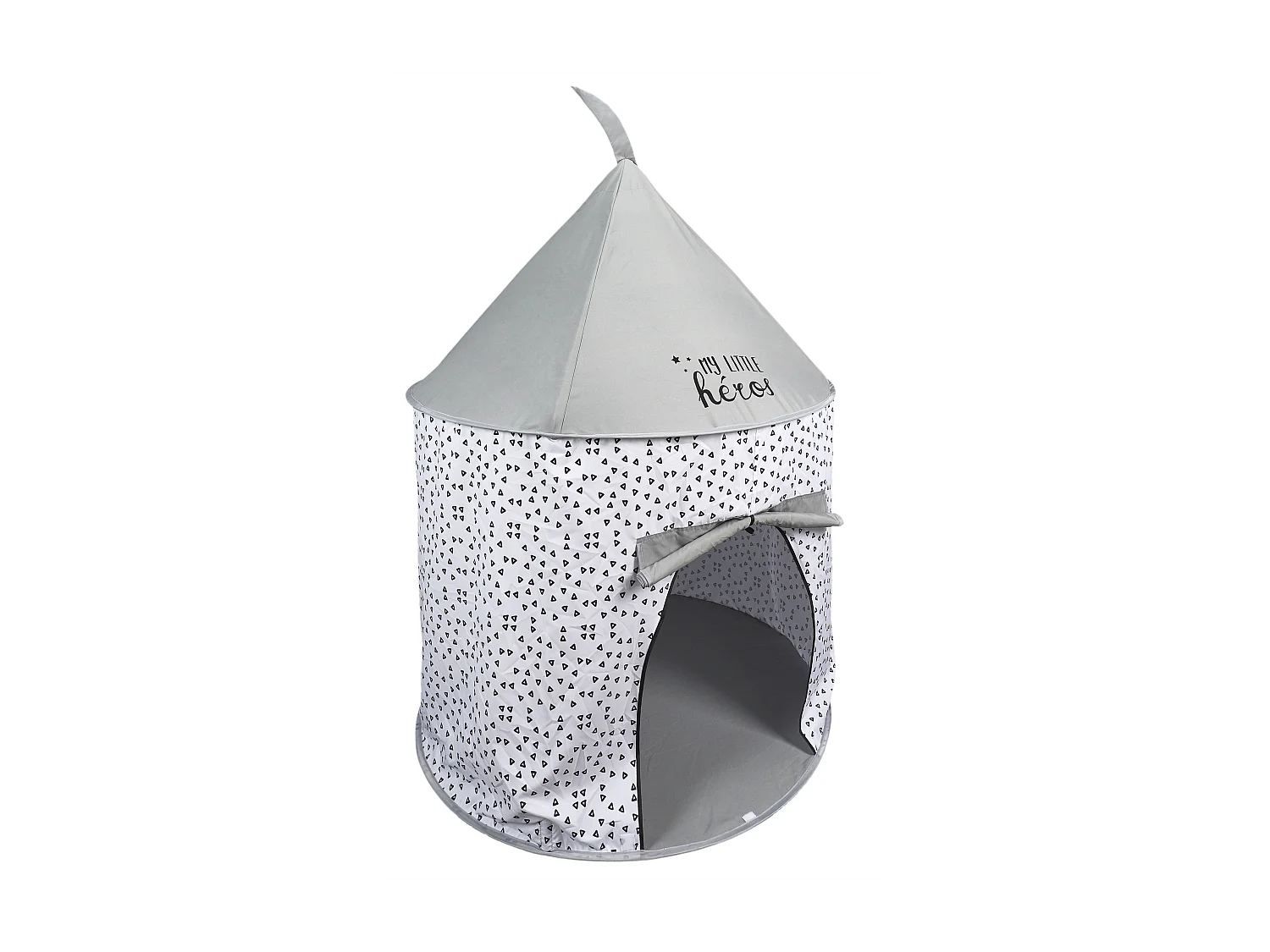 Tente Pop Up Grise 100x135cm Blanc, Gris, Noir
