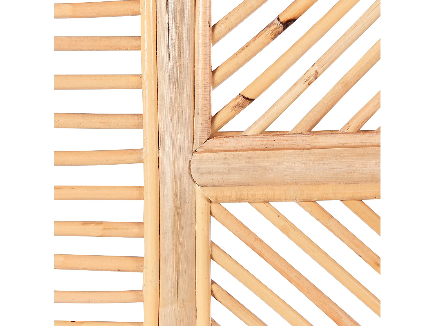 Separador de ambientes de 3 paneles LAMEZIA Marrón claro 117 cm 180 cm