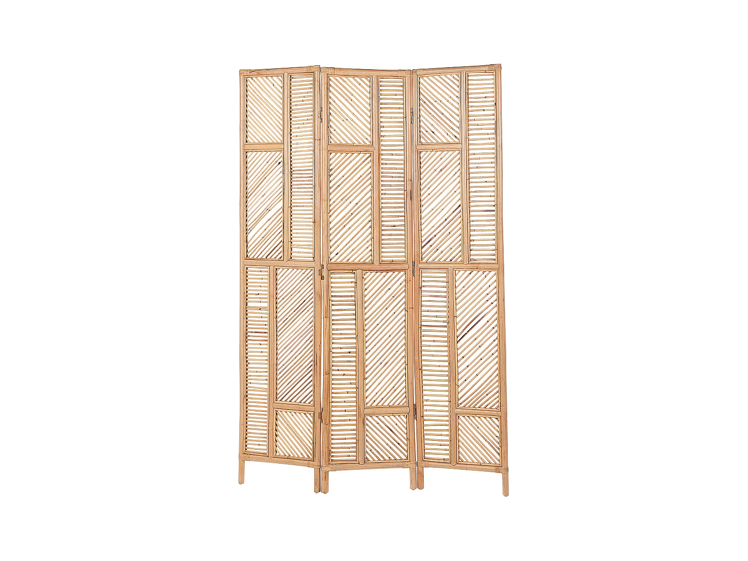 Divisorio per ambienti a 3 pannelli LAMEZIA Marrone chiaro 117 cm 180 cm