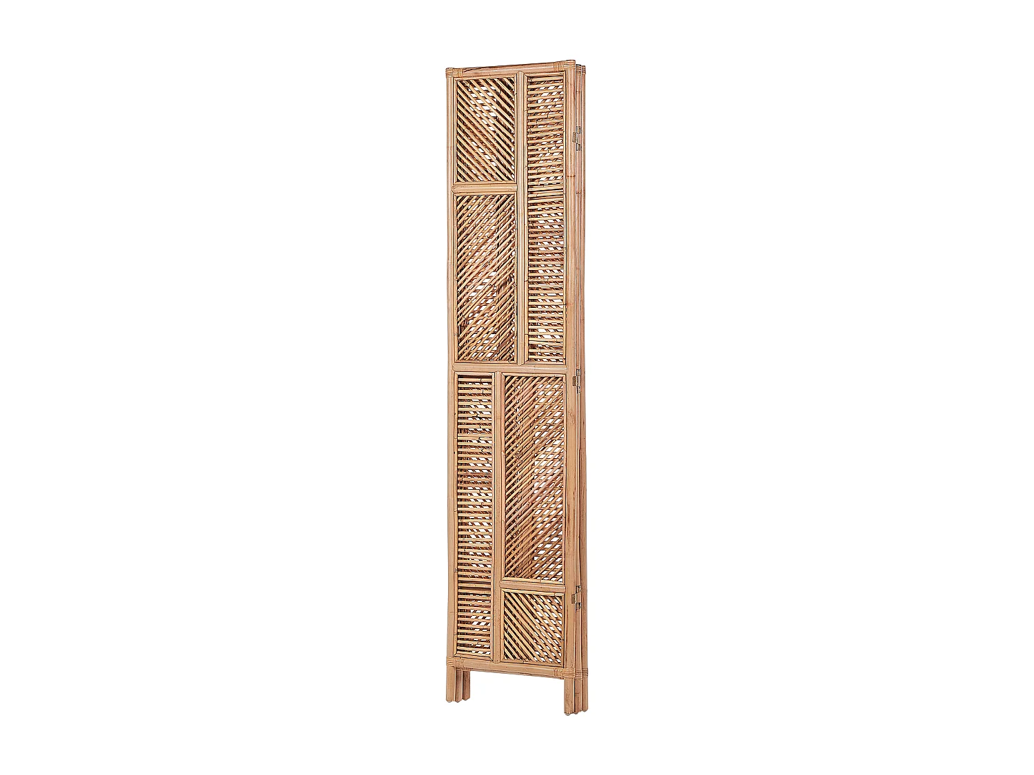 Séparateur de pièce à 3 panneaux LAMEZIA Marron clair 117 cm 180 cm
