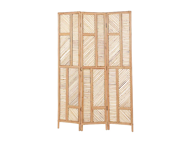 3-panelowy parawan pokojowy LAMEZIA Jasnobrązowy 117 cm 180 cm