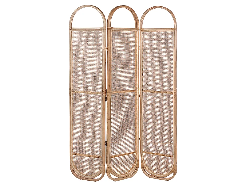 Separador de ambientes de 3 paneles CORTONA Marrón claro 118 cm 180 cm