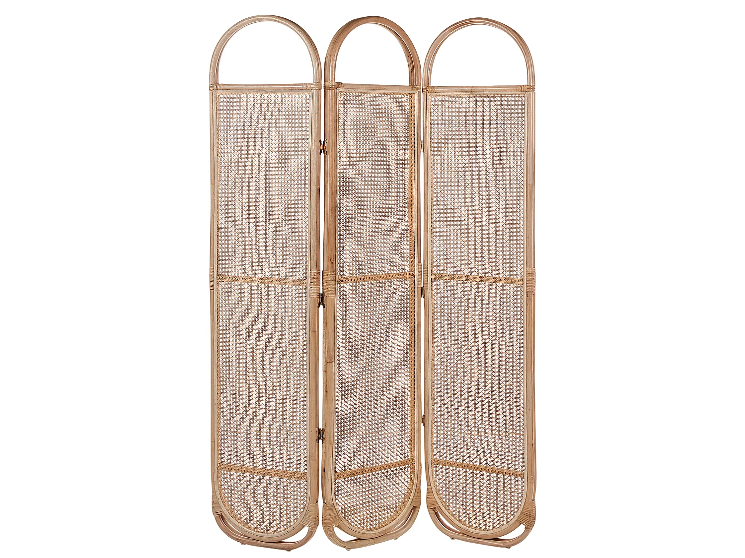 Separador de ambientes de 3 paneles CORTONA Marrón claro 118 cm 180 cm