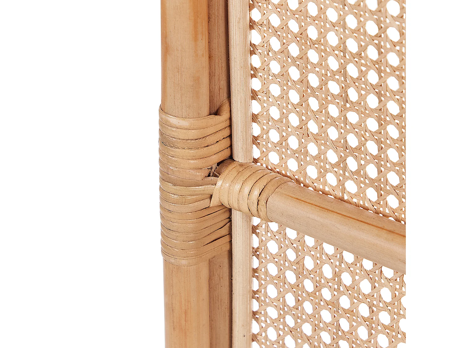 Separador de ambientes de 3 paneles CORTONA Marrón claro 118 cm 180 cm