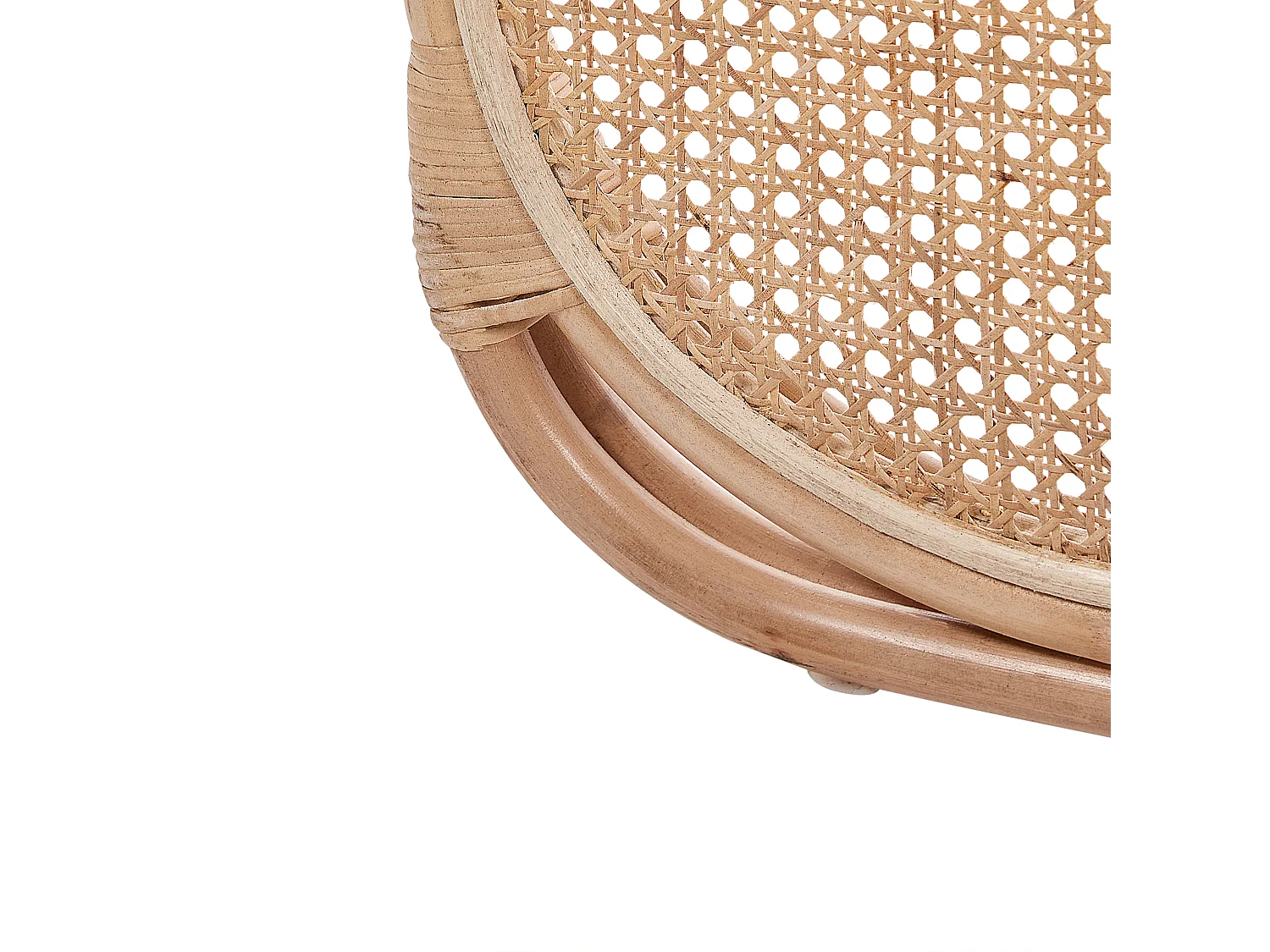 Raumteiler Rattan natürlich / heller Holzfarbton 118 x 180 cm Paravent Cortona