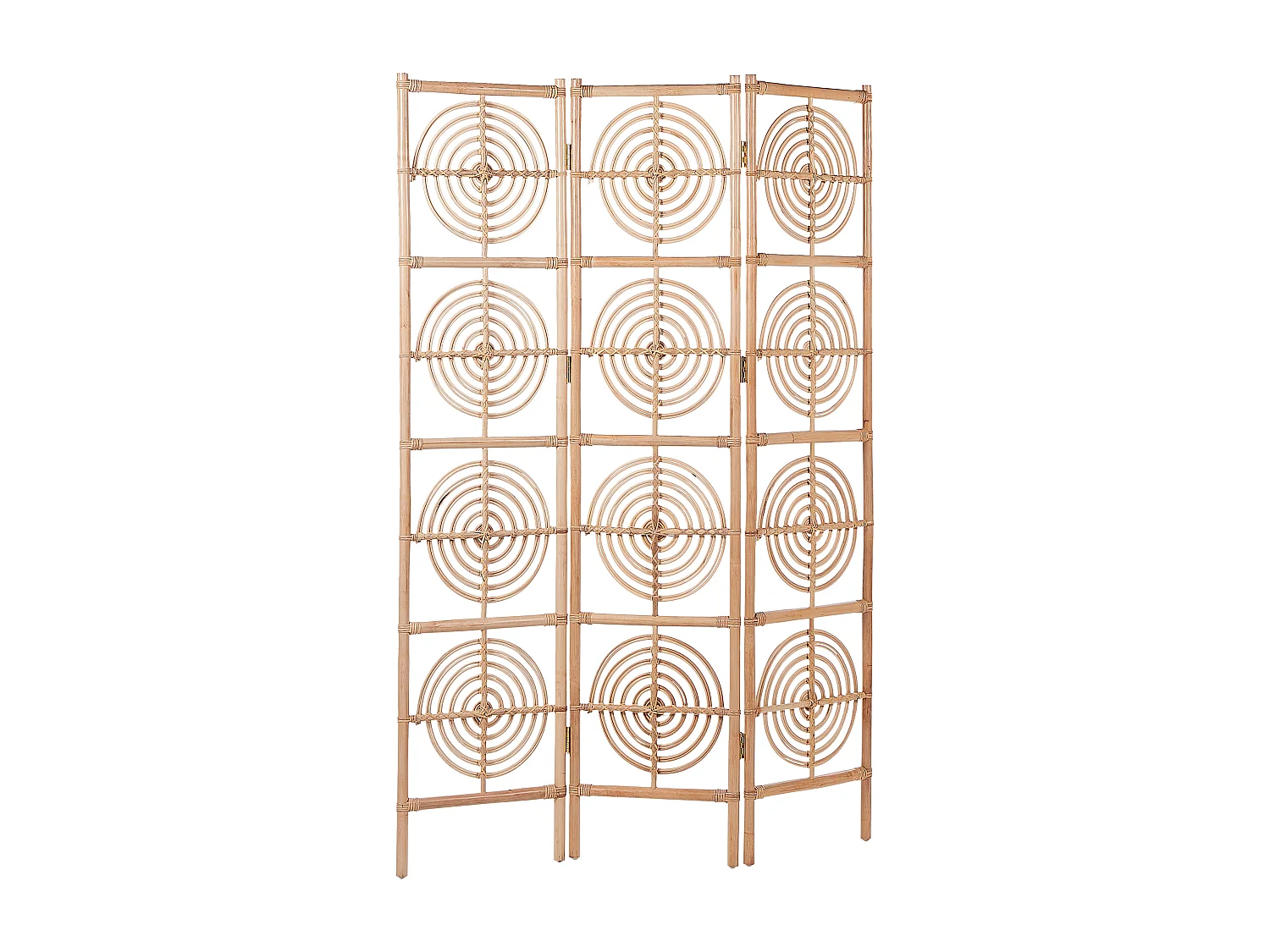 Raumteiler 3-teilig ALTAMURA Hellbraun 117 cm 180 cm