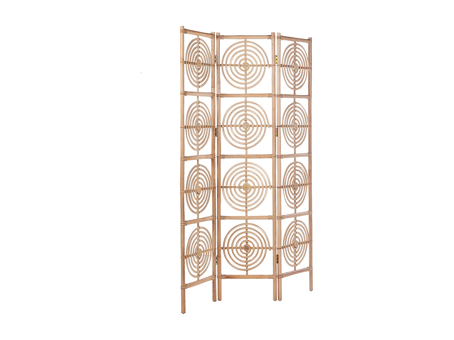 Raumteiler 3-teilig ALTAMURA Hellbraun 117 cm 180 cm