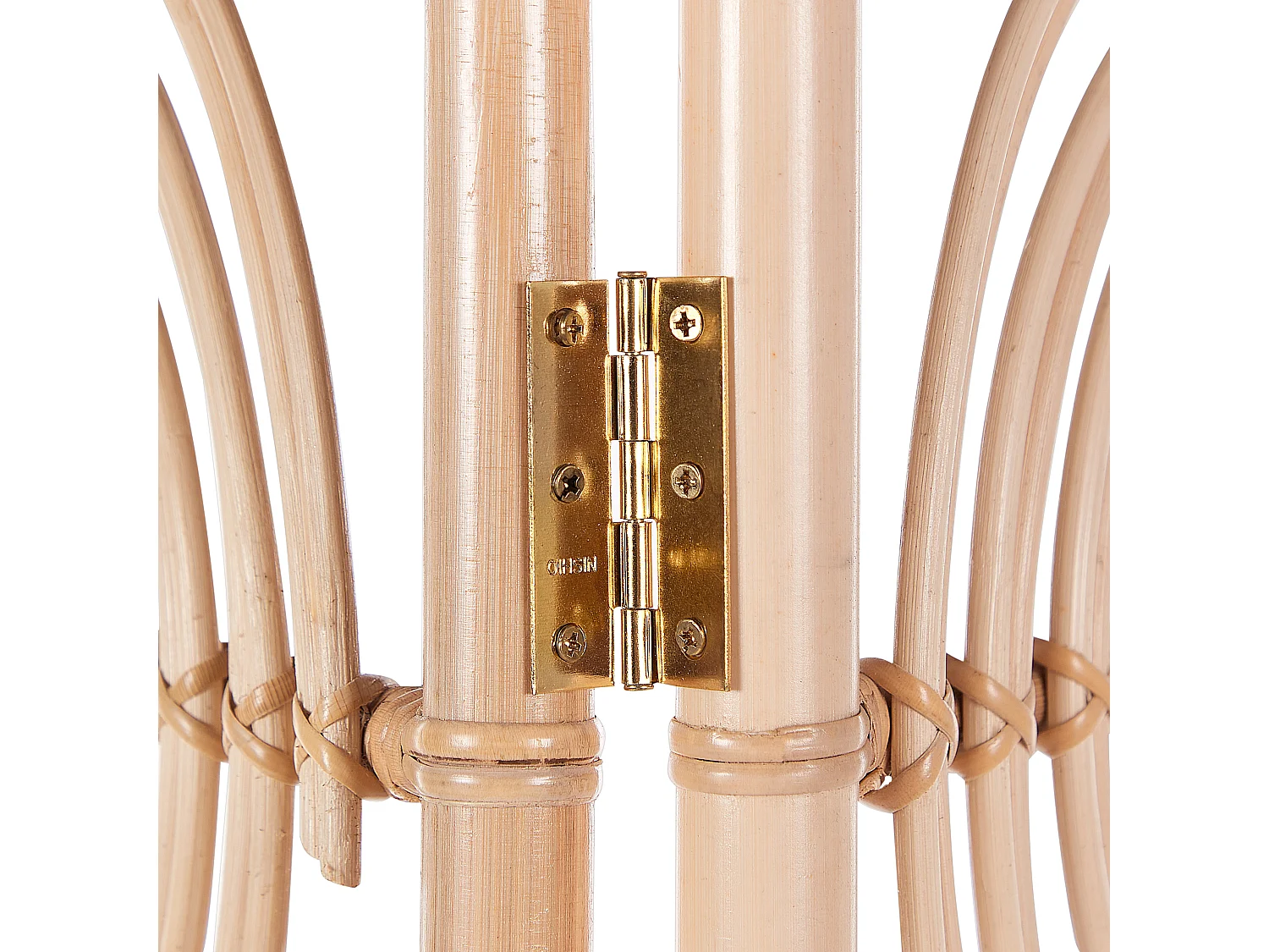 Biombo com 3 painéis ALTAMURA Castanho claro 117 cm 180 cm