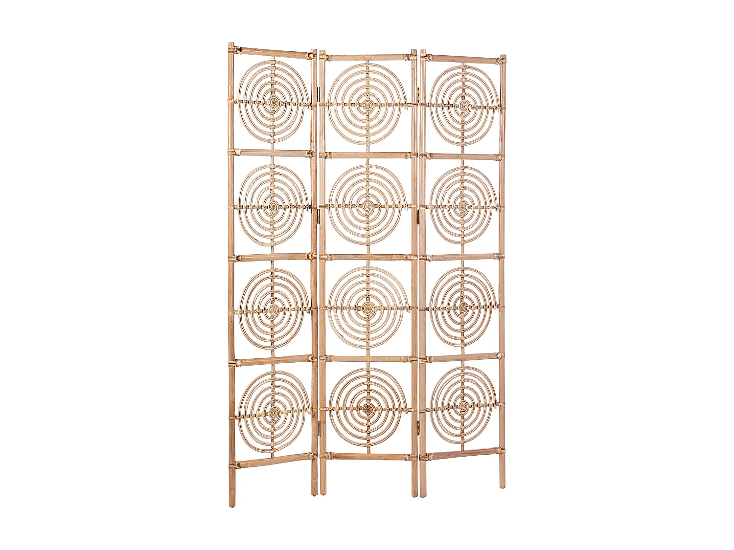 Raumteiler 3-teilig ALTAMURA Hellbraun 117 cm 180 cm