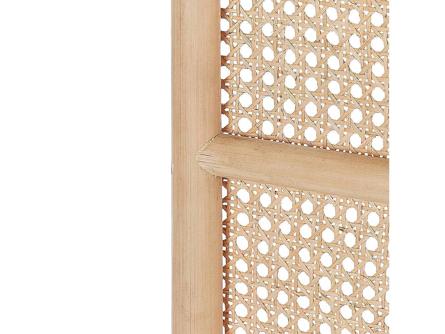 Raumteiler aus Rattan natürlich / beige 105 x 180 cm 3-teilig Paravent Potenza