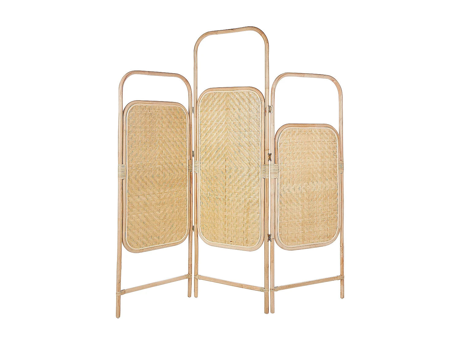 Roomdivider met 3 panelen CARPI Natuurlijk 166 cm 180 cm