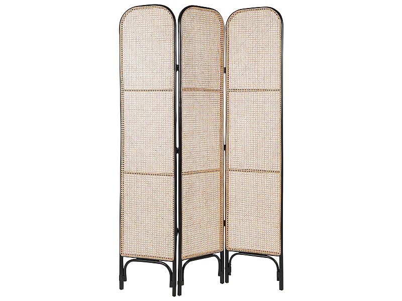 Separador de ambientes de 3 paneles POTENZA Marrón claro 105 cm 180 cm