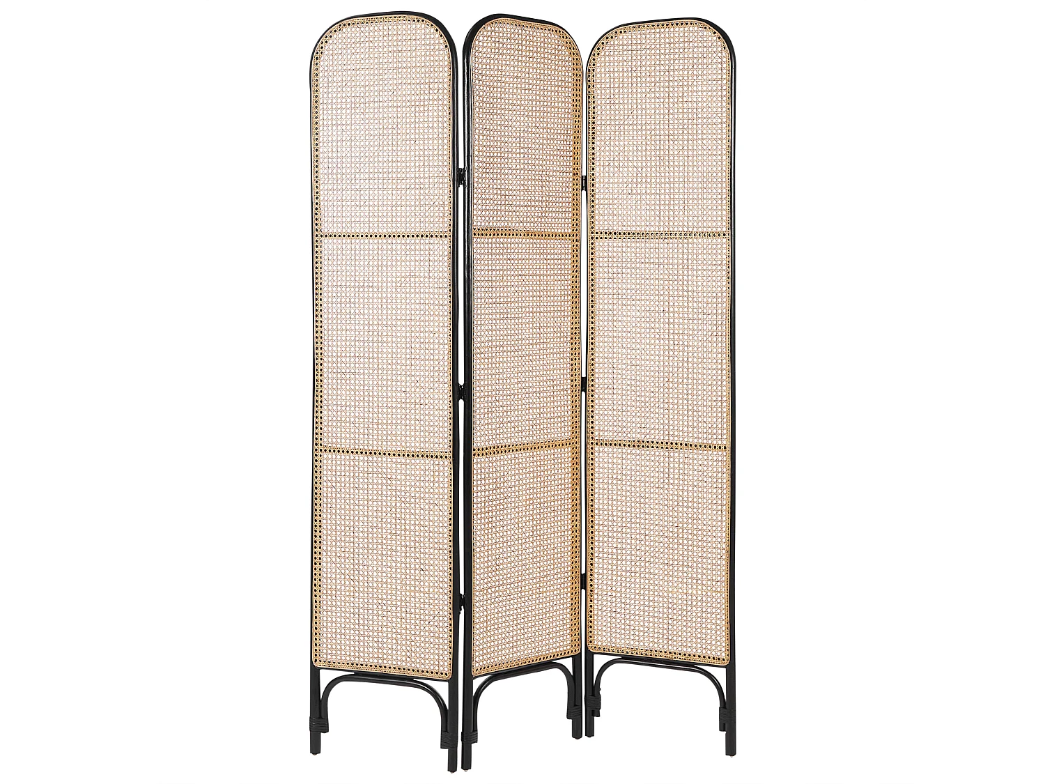 Raumteiler 3-teilig POTENZA Hellbraun 105 cm 180 cm