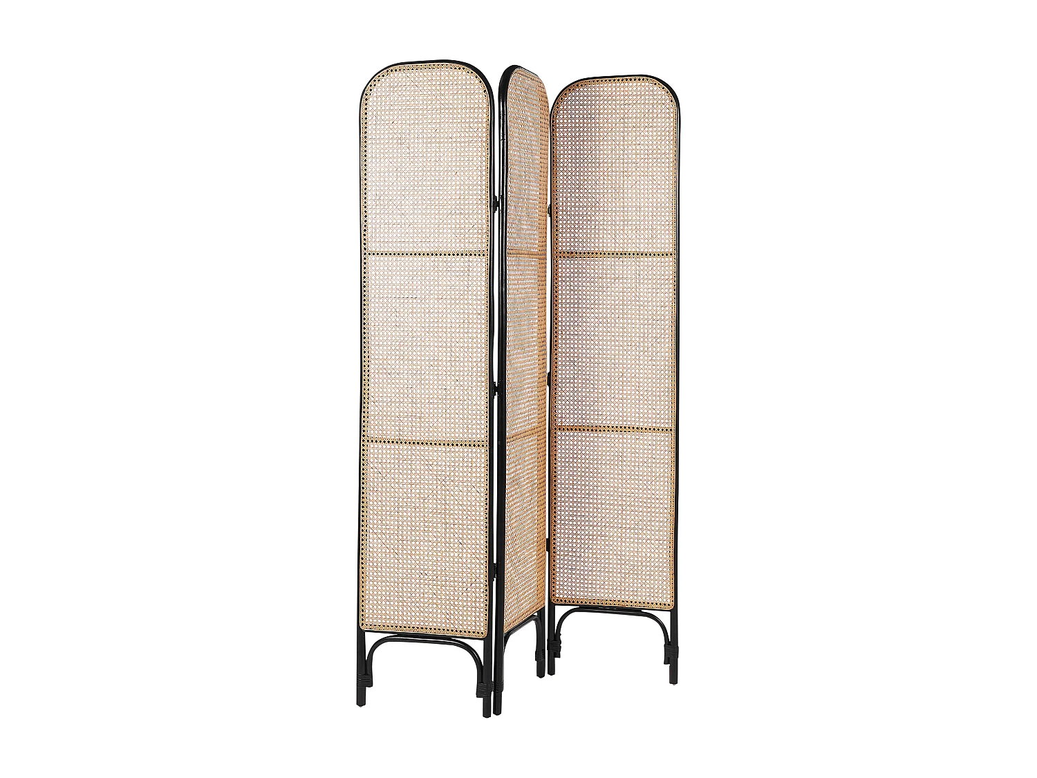 Raumteiler 3-teilig POTENZA Hellbraun 105 cm 180 cm