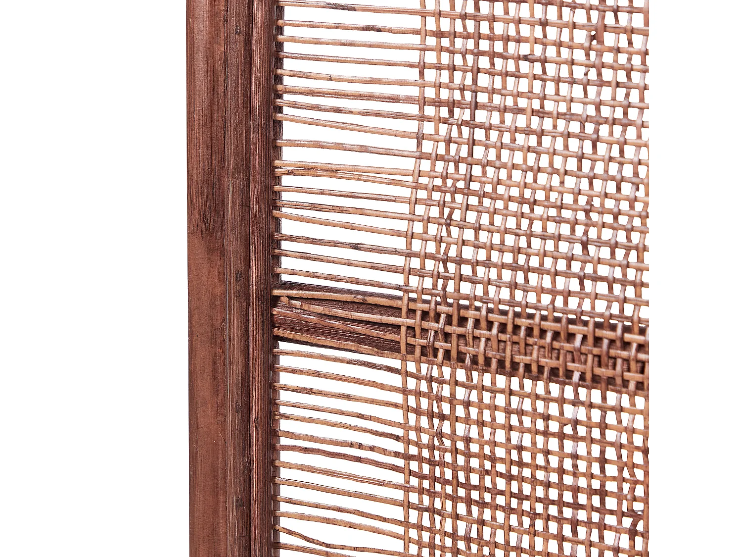 Séparateur de pièce à 3 panneaux VIGEVANO Marron 134 cm 180 cm