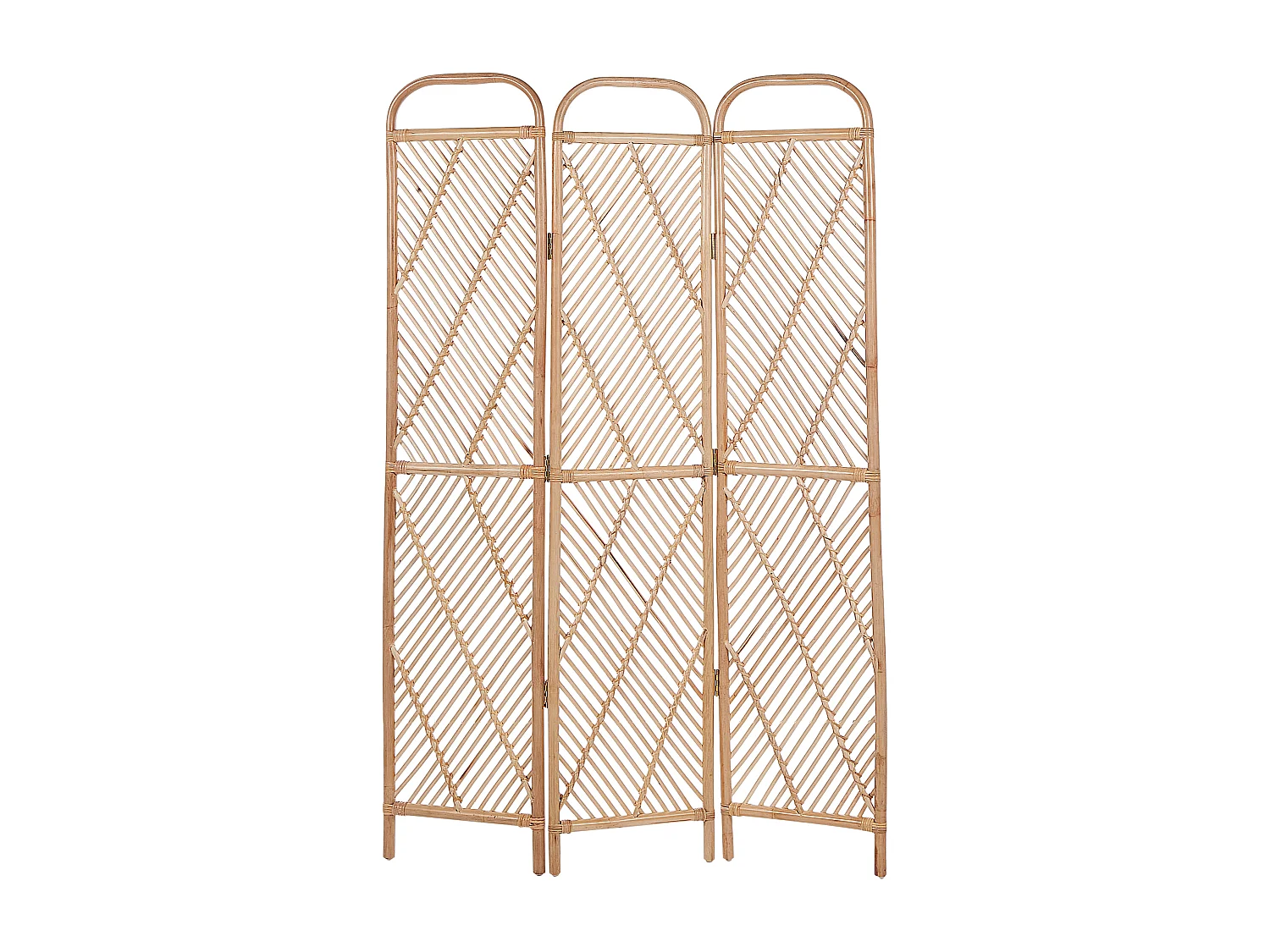 Séparateur de pièce à 3 panneaux COSENZA Marron clair 106 cm 180 cm