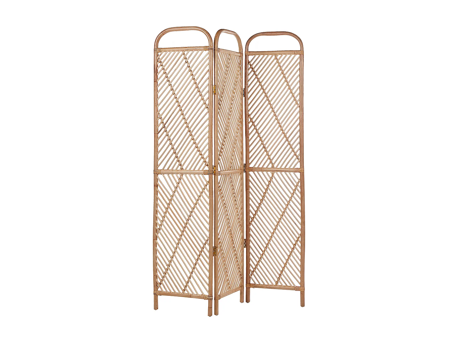 Séparateur de pièce à 3 panneaux COSENZA Marron clair 106 cm 180 cm