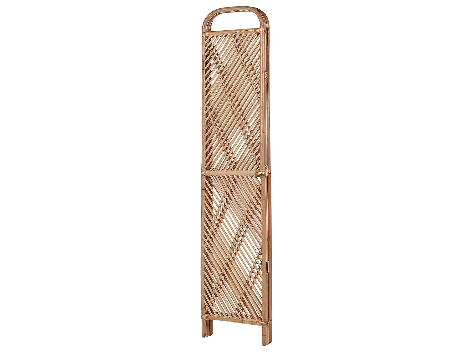 Rumsavdelare med 3 paneler COSENZA 106 cm 180 cm Ljusbrun