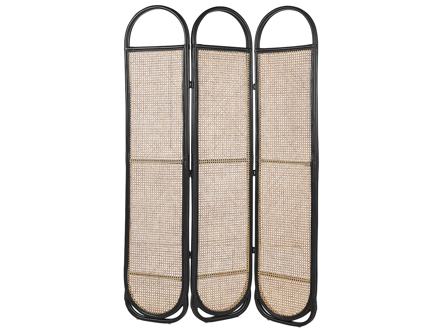 Roomdivider met 3 panelen CORTONA Lichtbruin 118 cm 180 cm