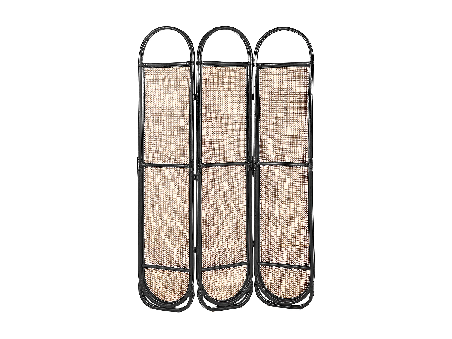 Roomdivider met 3 panelen CORTONA Lichtbruin 118 cm 180 cm