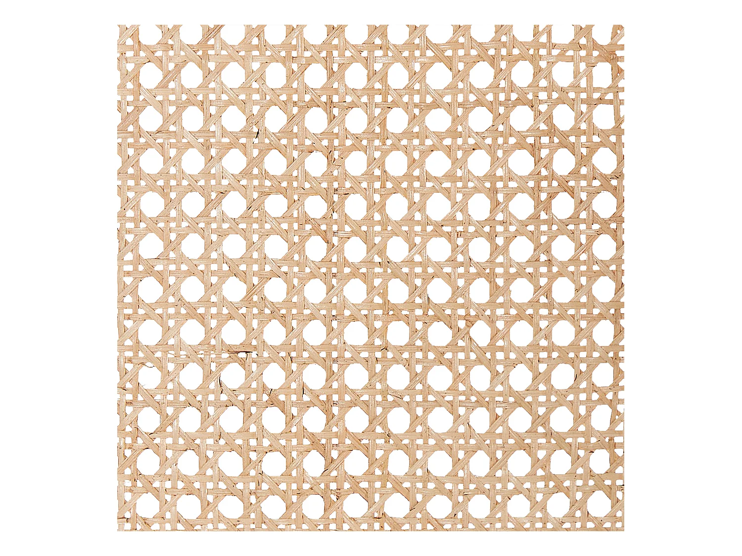 Raumteiler Rattan natürlich / heller Holzfarbton / schwarz 118 x 180 cm Cortona