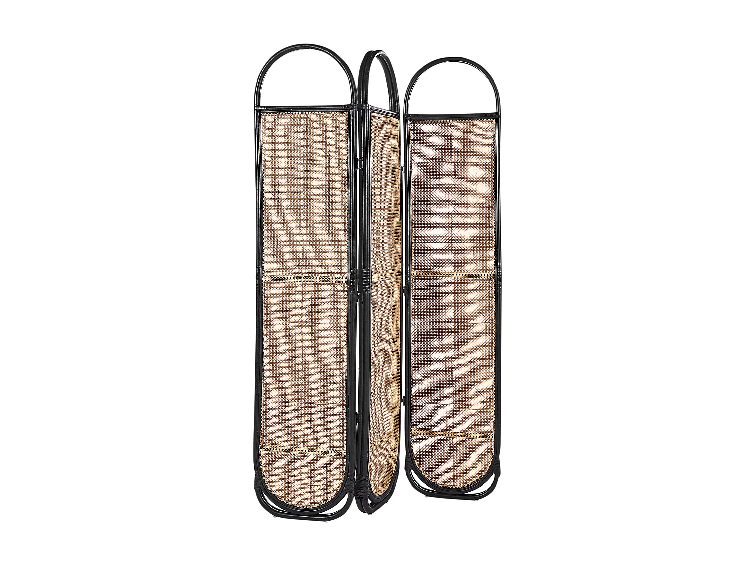 Roomdivider met 3 panelen CORTONA Lichtbruin 118 cm 180 cm