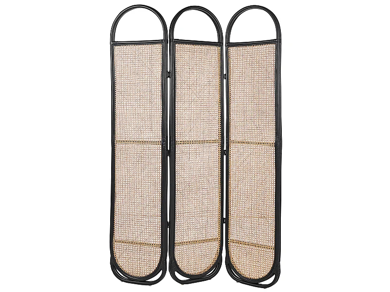 Roomdivider met 3 panelen CORTONA Lichtbruin 118 cm 180 cm