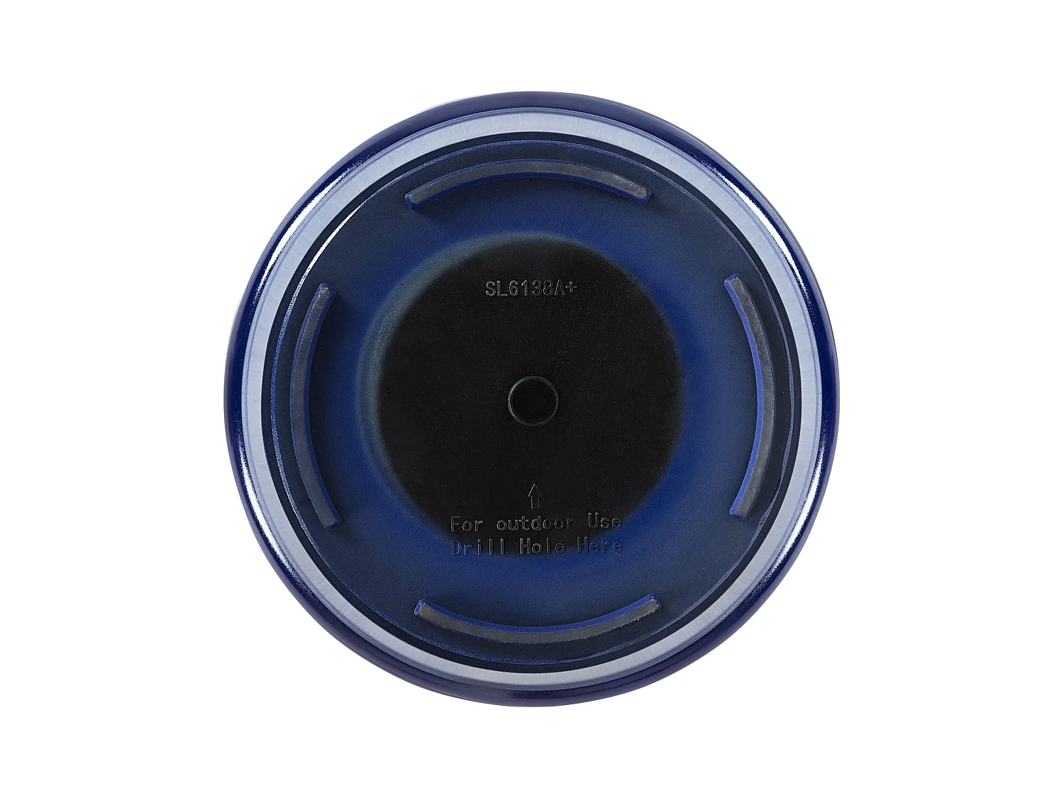 Zestaw 2 doniczek KOKKINO Kamień 46 cm Granatowy