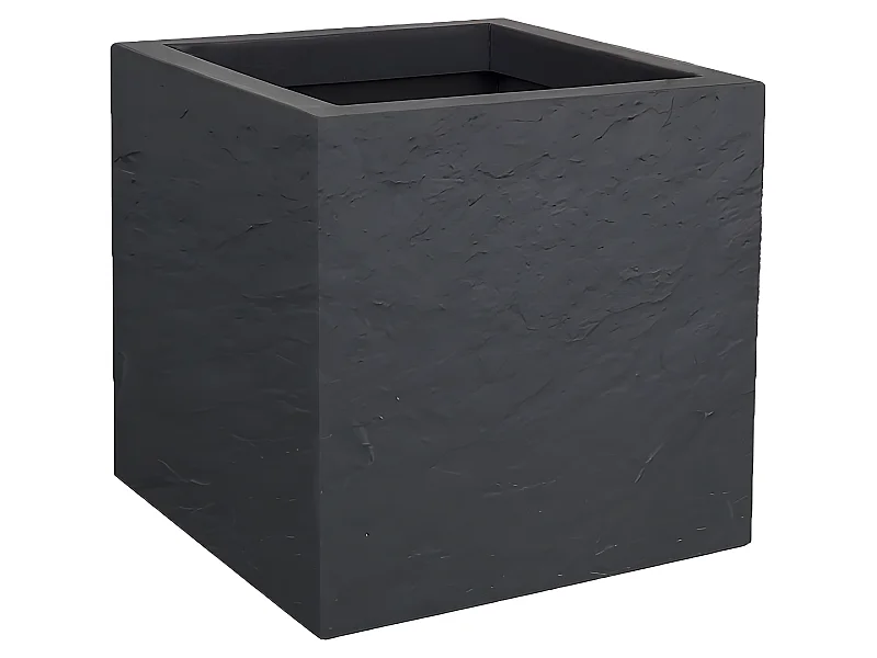 Donica Kubistyczna Volcania Up 21L Efekt Kamienia Antracytowego - EDA