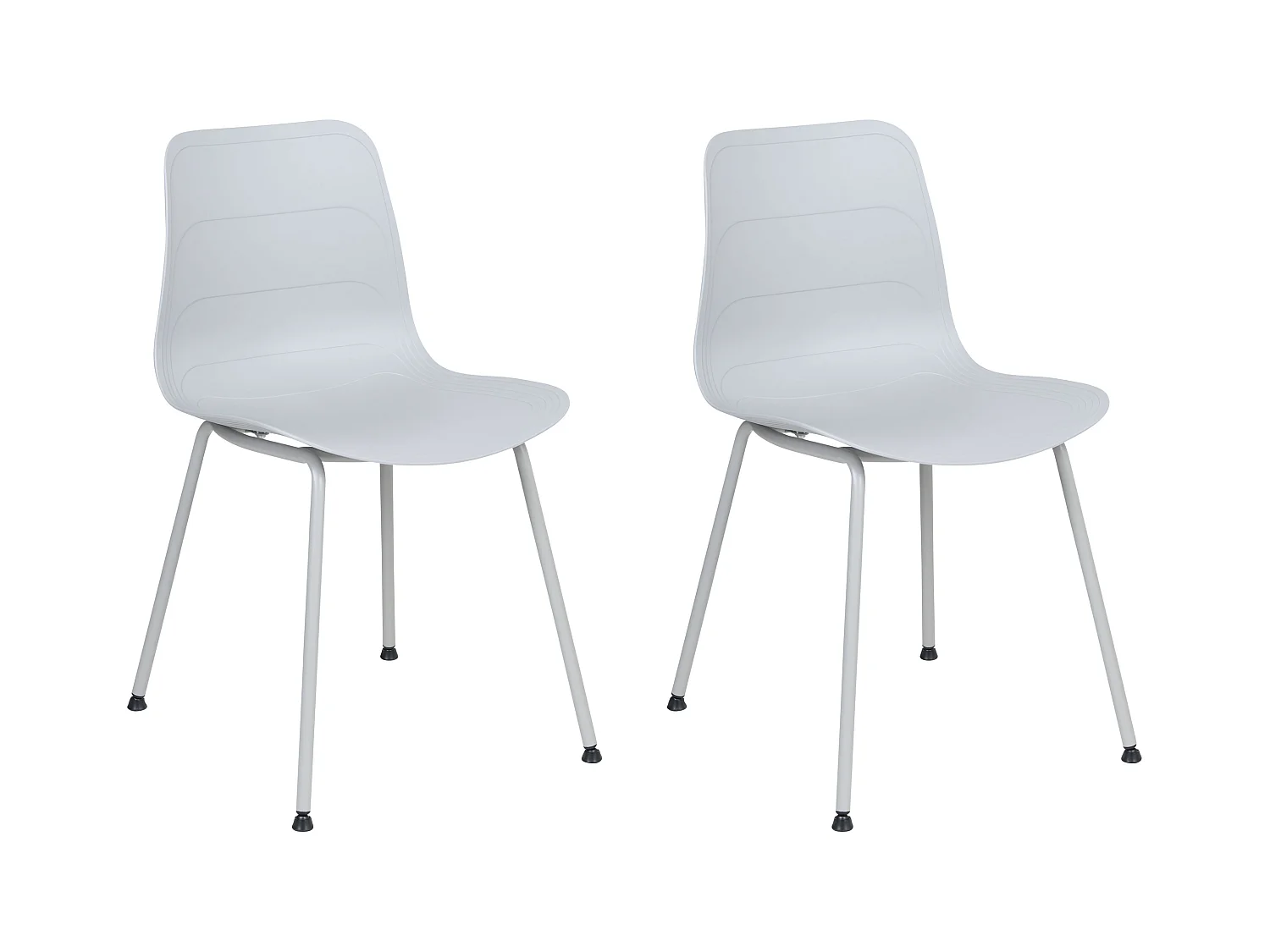 Set van 2 eetkamerstoelen LOOMIS Lichtgrijs