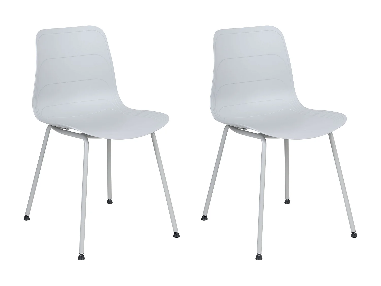 Set van 2 eetkamerstoelen LOOMIS Lichtgrijs