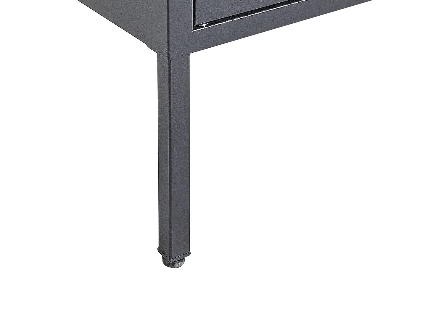 Vitrine en verre LERRYN Métal 90 cm Noir