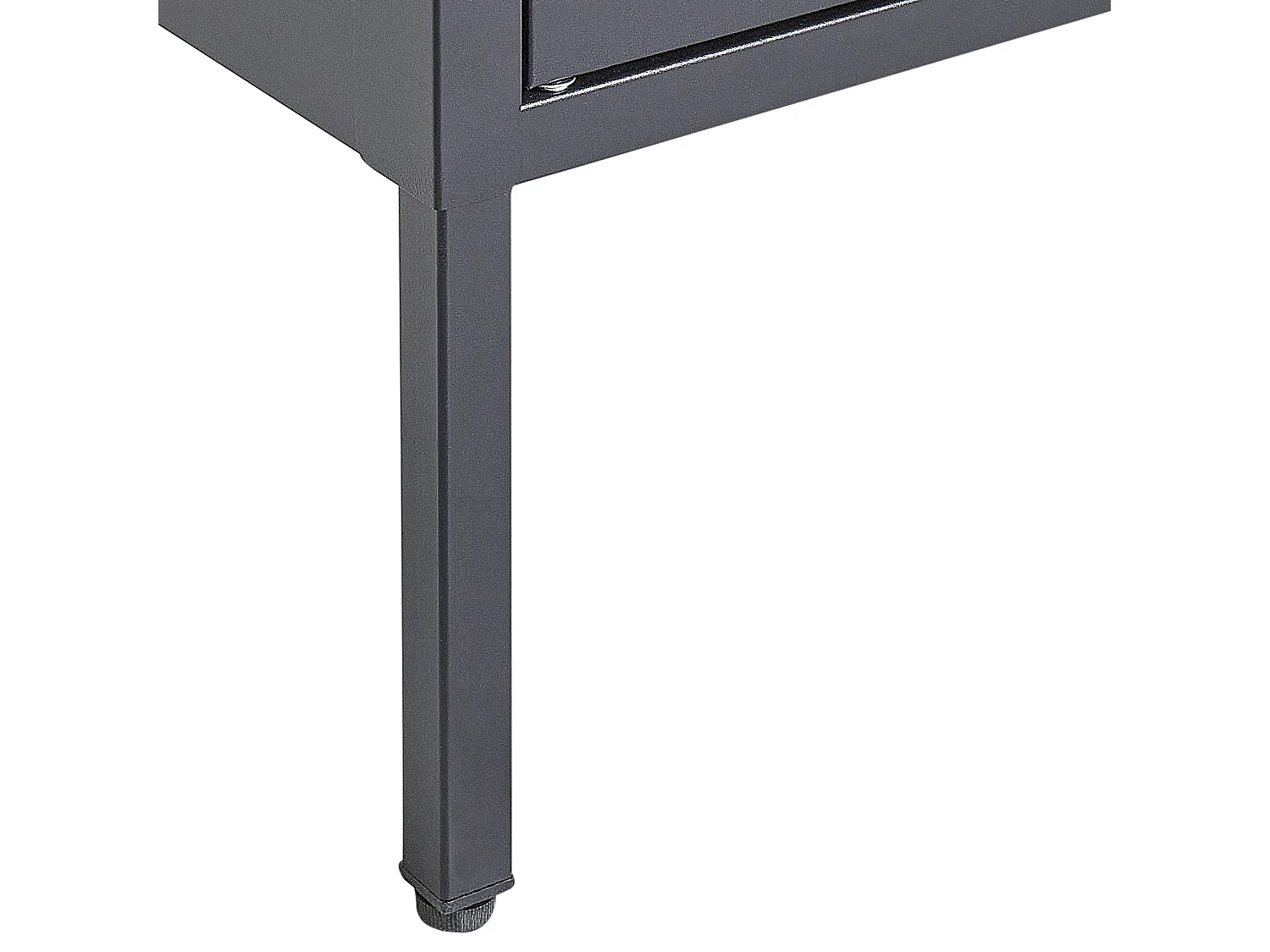 Vitrine en verre NASH Métal 90 cm Noir