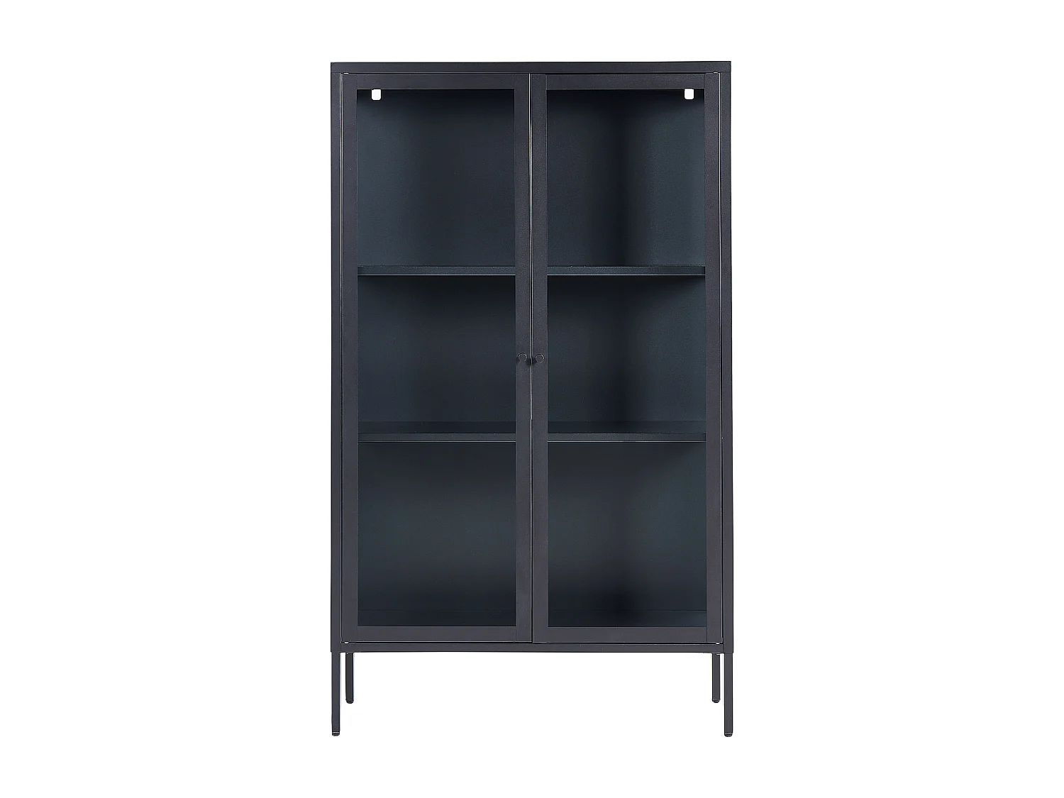 Vitrine en verre NASH Métal 90 cm Noir