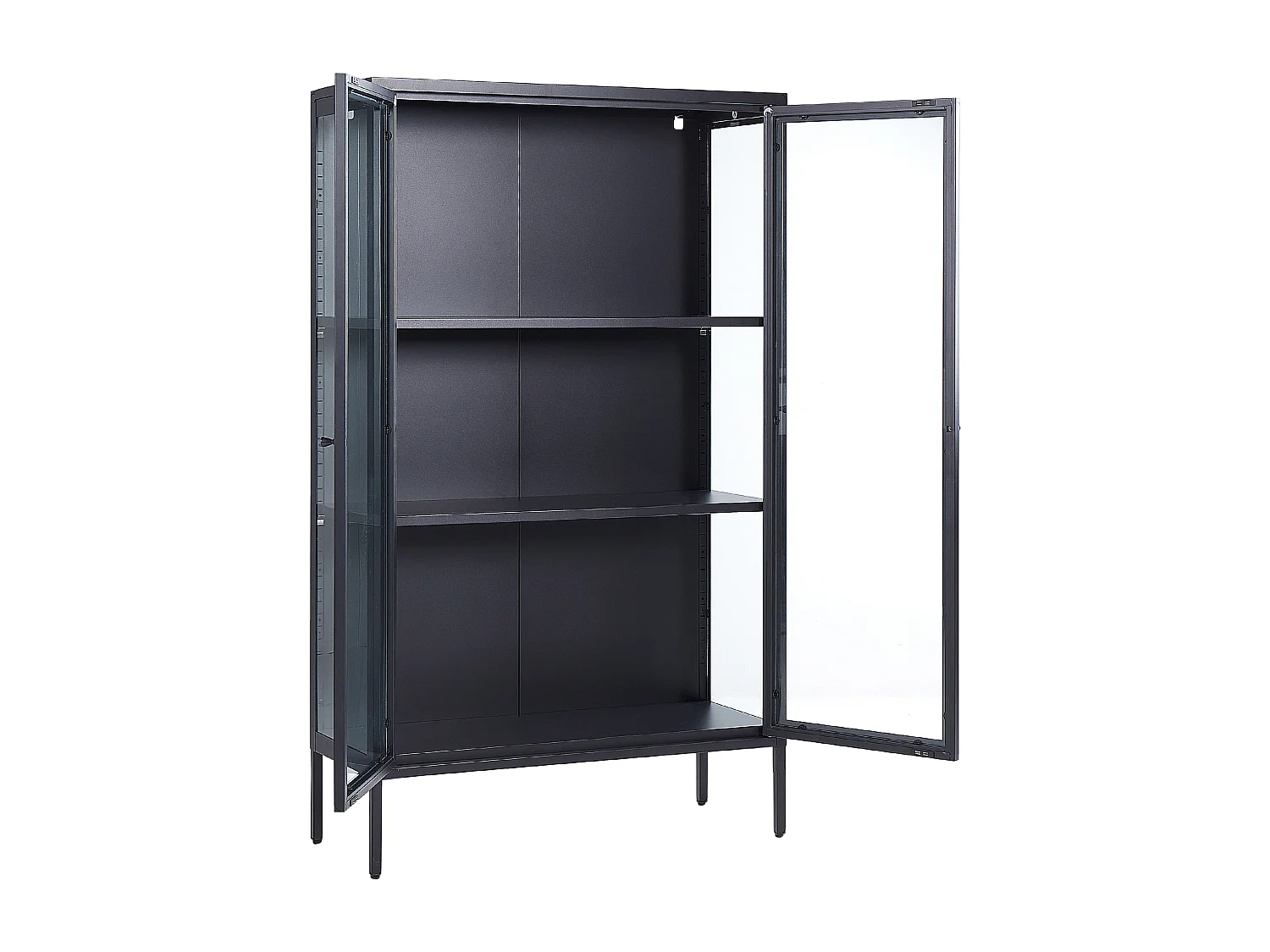 Vitrine en verre NASH Métal 90 cm Noir