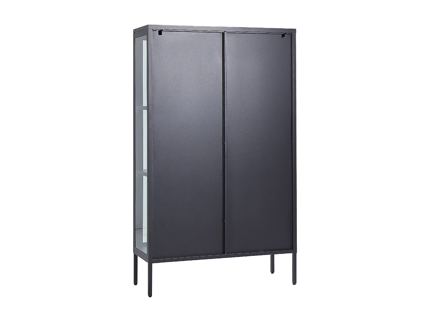 Vitrine en verre NASH Métal 90 cm Noir