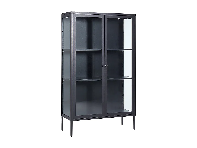 Vitrine en verre NASH Métal 90 cm Noir
