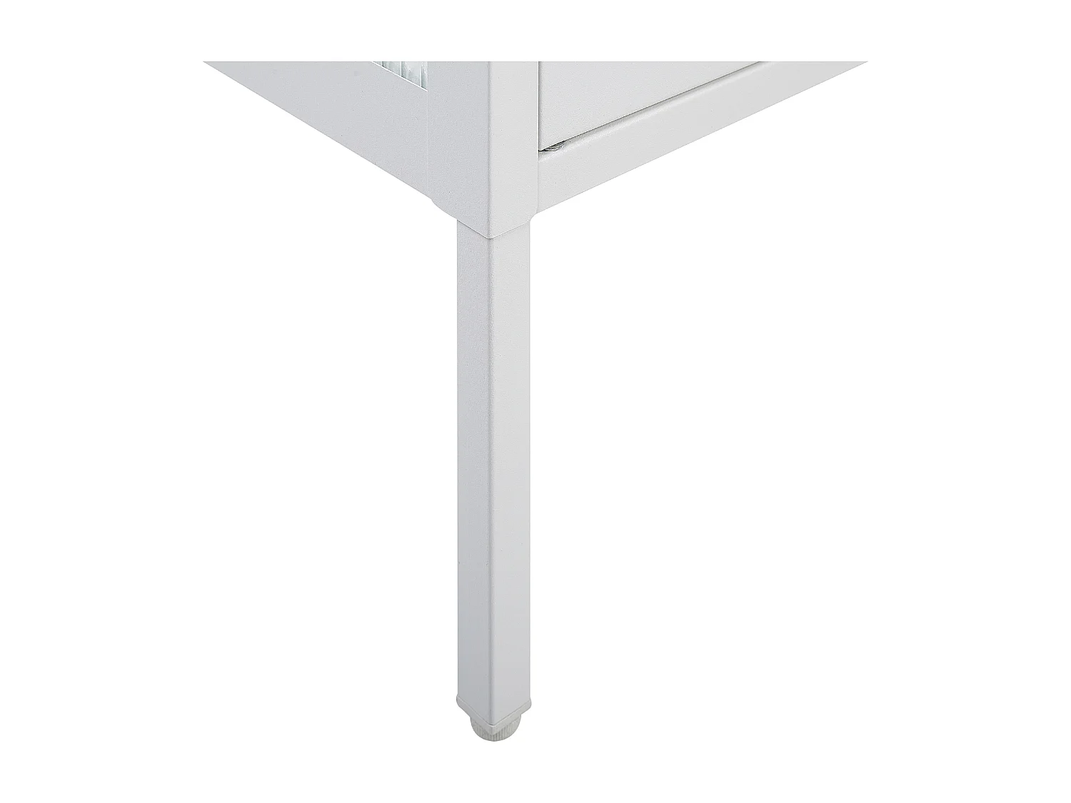 Vitrine en verre NASH Métal 90 cm Blanc