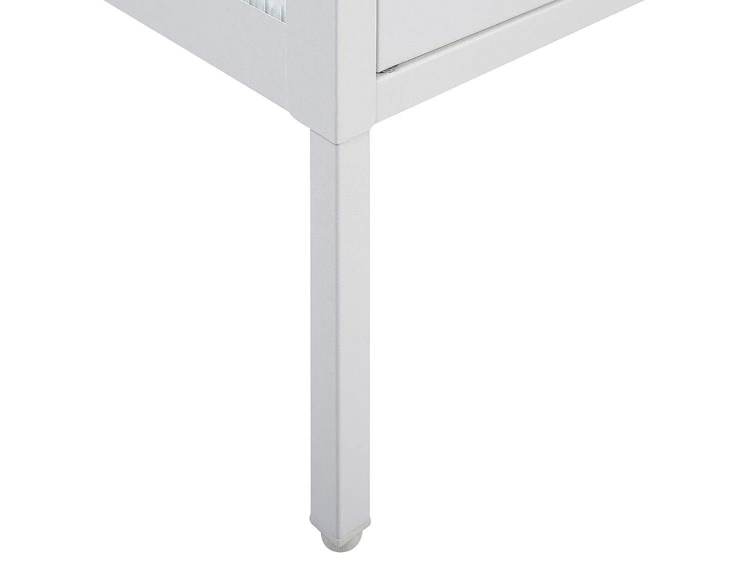 Glass Display Cabinet NASH Metal 90 cm White