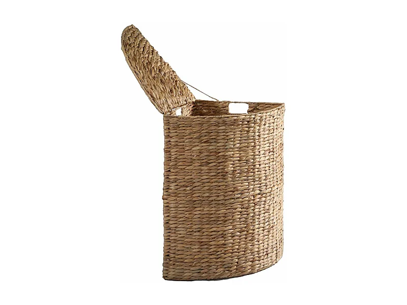 Cesto per il bucato d'angolo in giunco d'acqua - A 66 cm